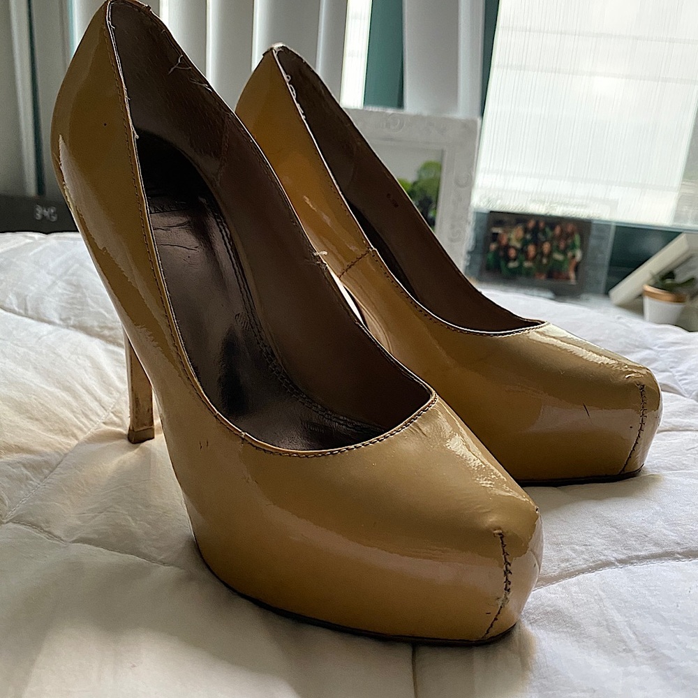 Nude Bakers Patent Pumps - 6.5